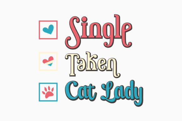 Charming Retro Valentines: Cat Lady Embroidery