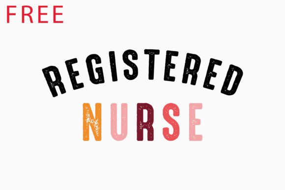 Free Registered Nurse Retro Graphics for Crafts