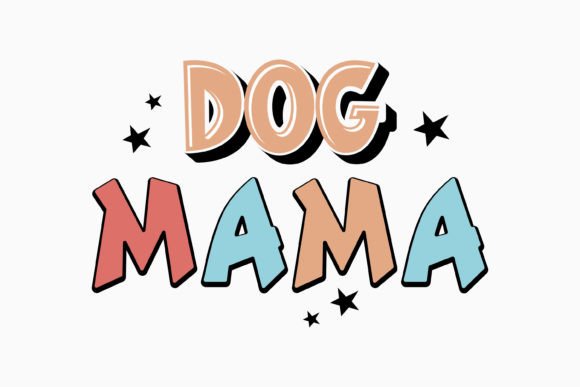 Retro Dogs Mama Quote Svg: A Versatile Graphics Asset for Crafters