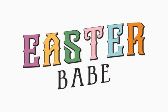 Retro Easter Babe SVG Design for Graphics and Crafts