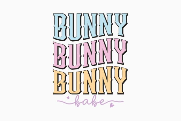 Retro Easter Bunny Babe SVG for Embroidery