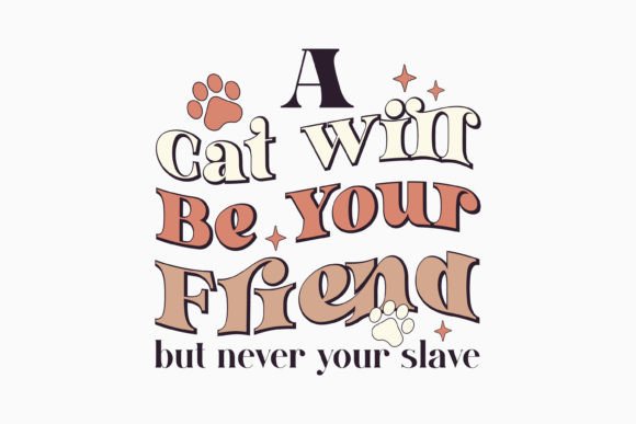 Retro Funny Cat SVG for Graphics and Crafts