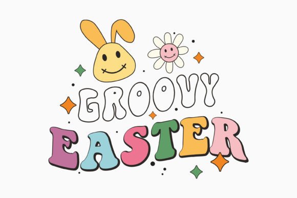 Retro Groovy Easter SVG Design for Creative Crafts & Graphics