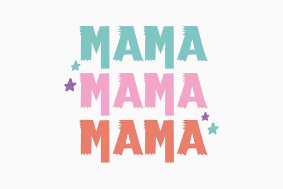 Retro Mama Lightning Bolt SVG Design for Graphics and Crafts