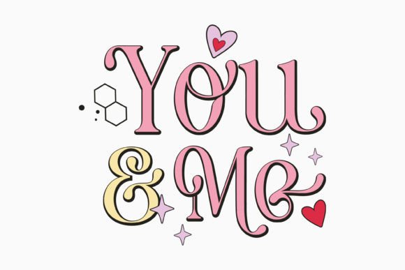 Retro Valentines Day SVG You and Me: A Graphics Gem for Crafts