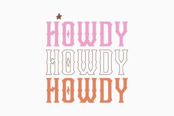 Retro Western Howdy SVG Design for Creative Crafts and Graphics